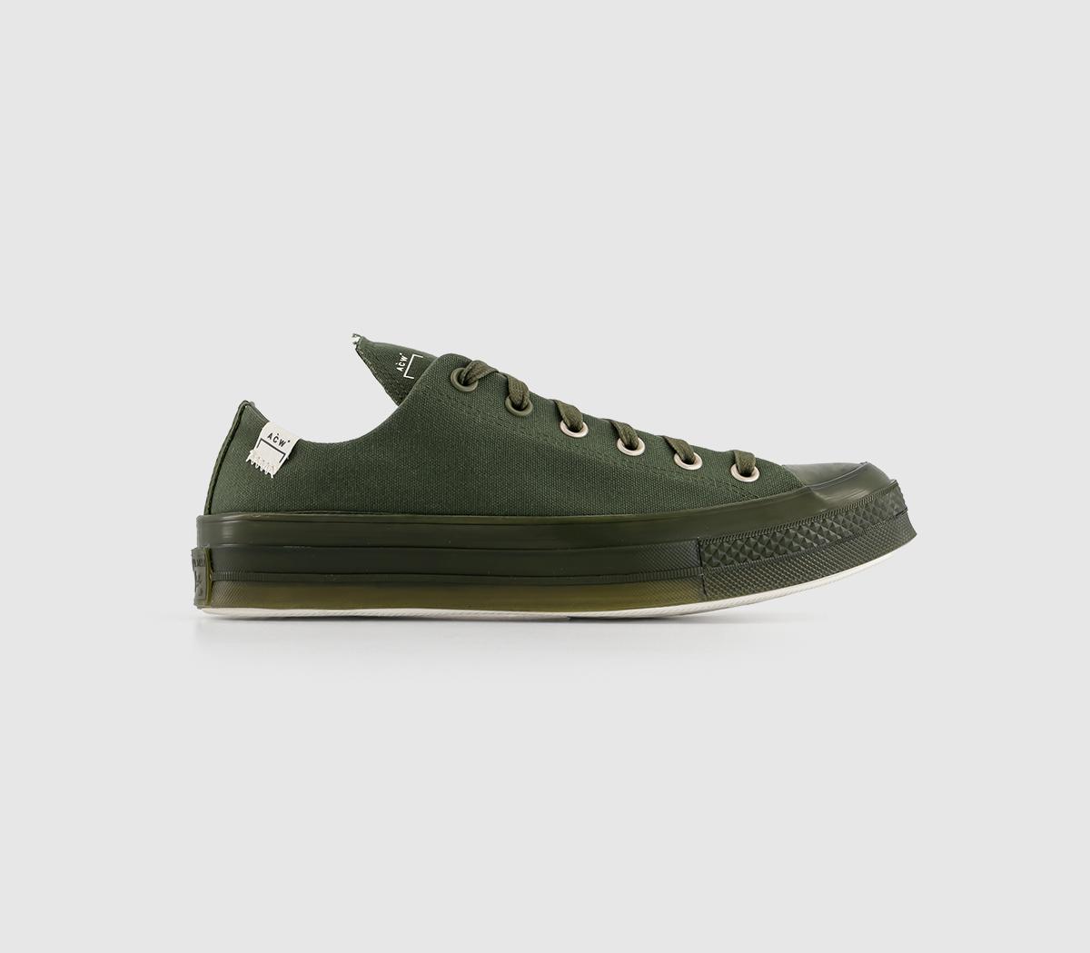ConverseAll Star Ox 70s Trainers Acw Rifle Green Silver Birch