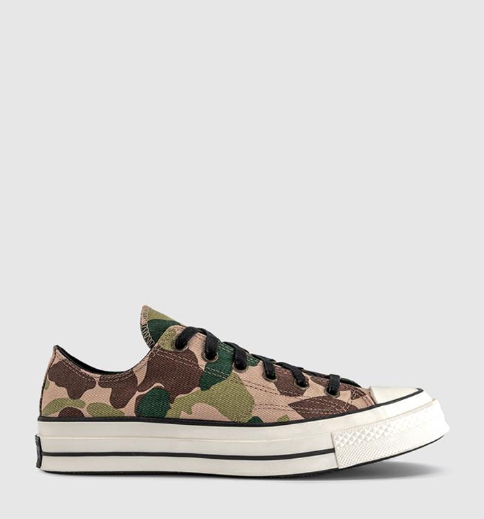 Converse All Star Ox 70 S Trainers Hodgman Camo Warm Quarry Creeping Forest