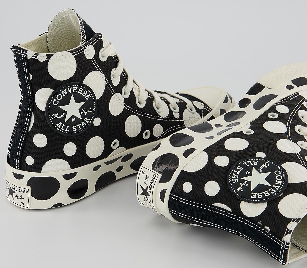 Converse All Star Hi 70s Trainers Converse All Star Hi 70s Trainers Black Polka Dot