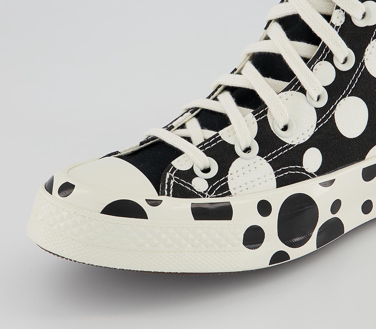 Converse All Star Hi 70s Trainers Converse All Star Hi 70s Trainers Black Polka Dot
