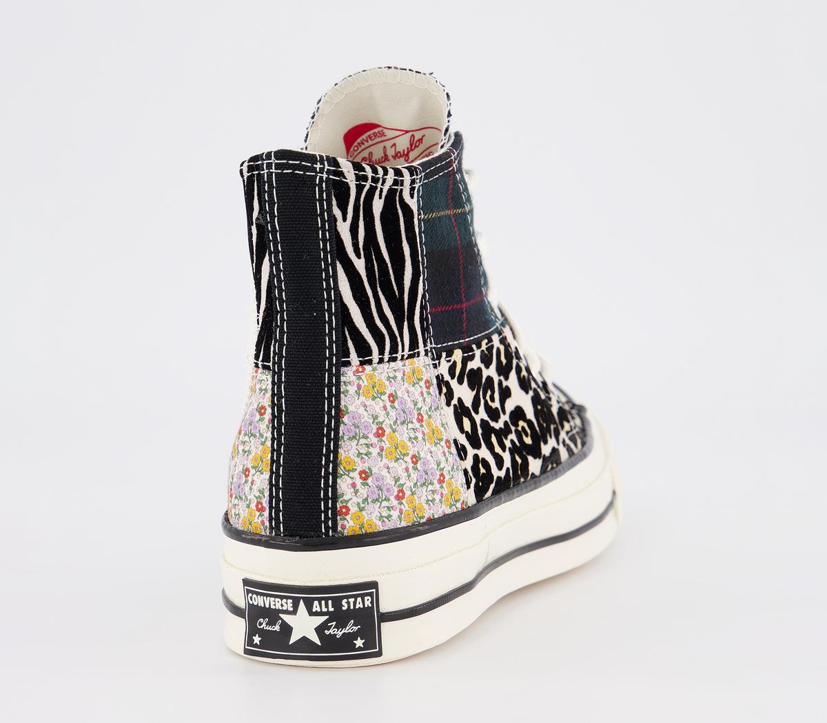 ConverseAll Star Hi 70s TrainersBlack Leopard Tartan Egret Exclusive