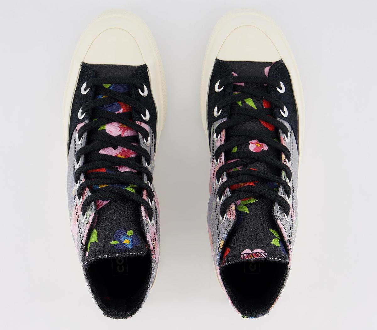 ConverseAll Star Hi 70s TrainersBlack Multi Egret Floral Exclusive