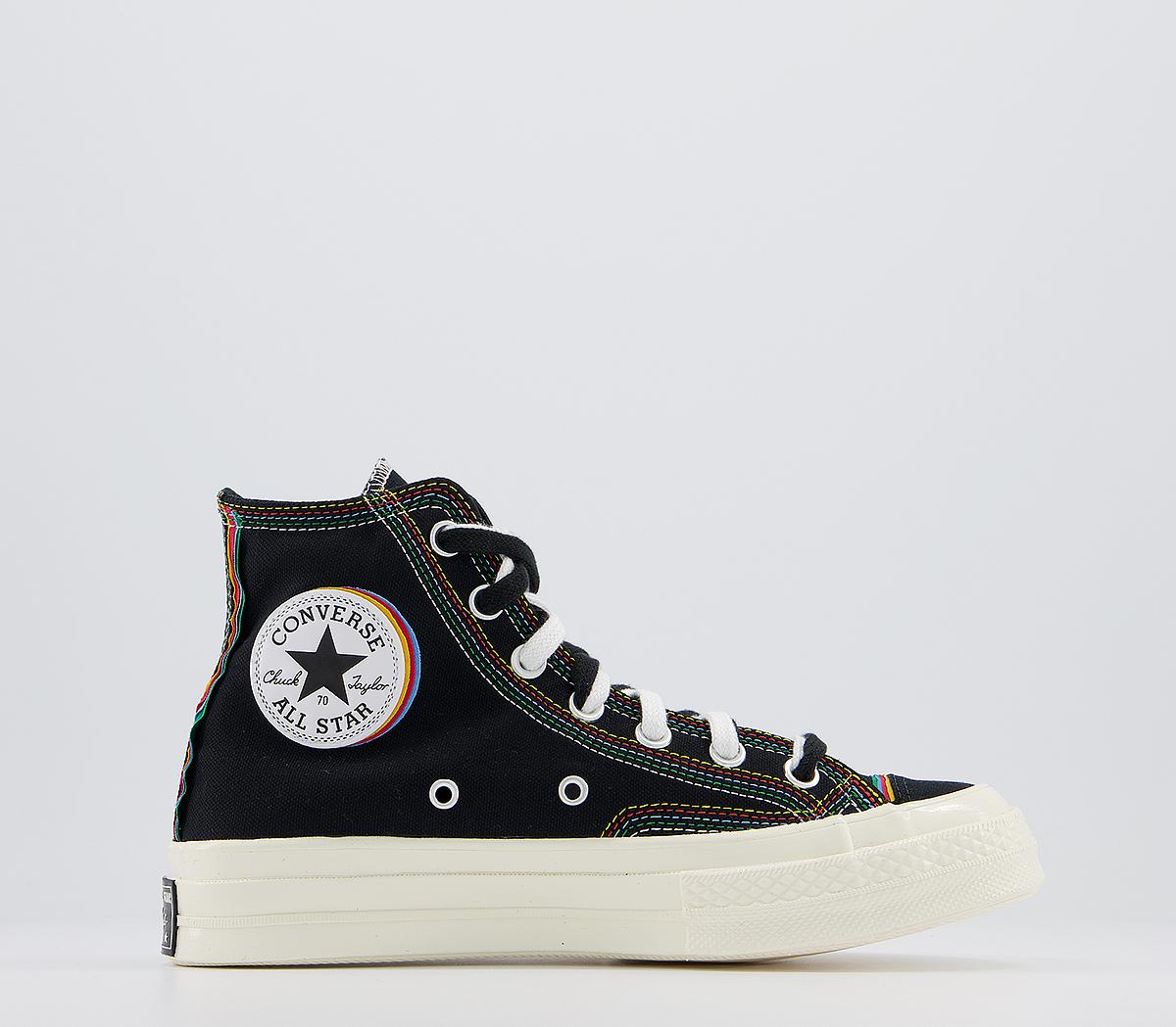 Converse All Star Hi 70 S Trainers Black Multi Egret Layers Exclusive -  Unisex Sports