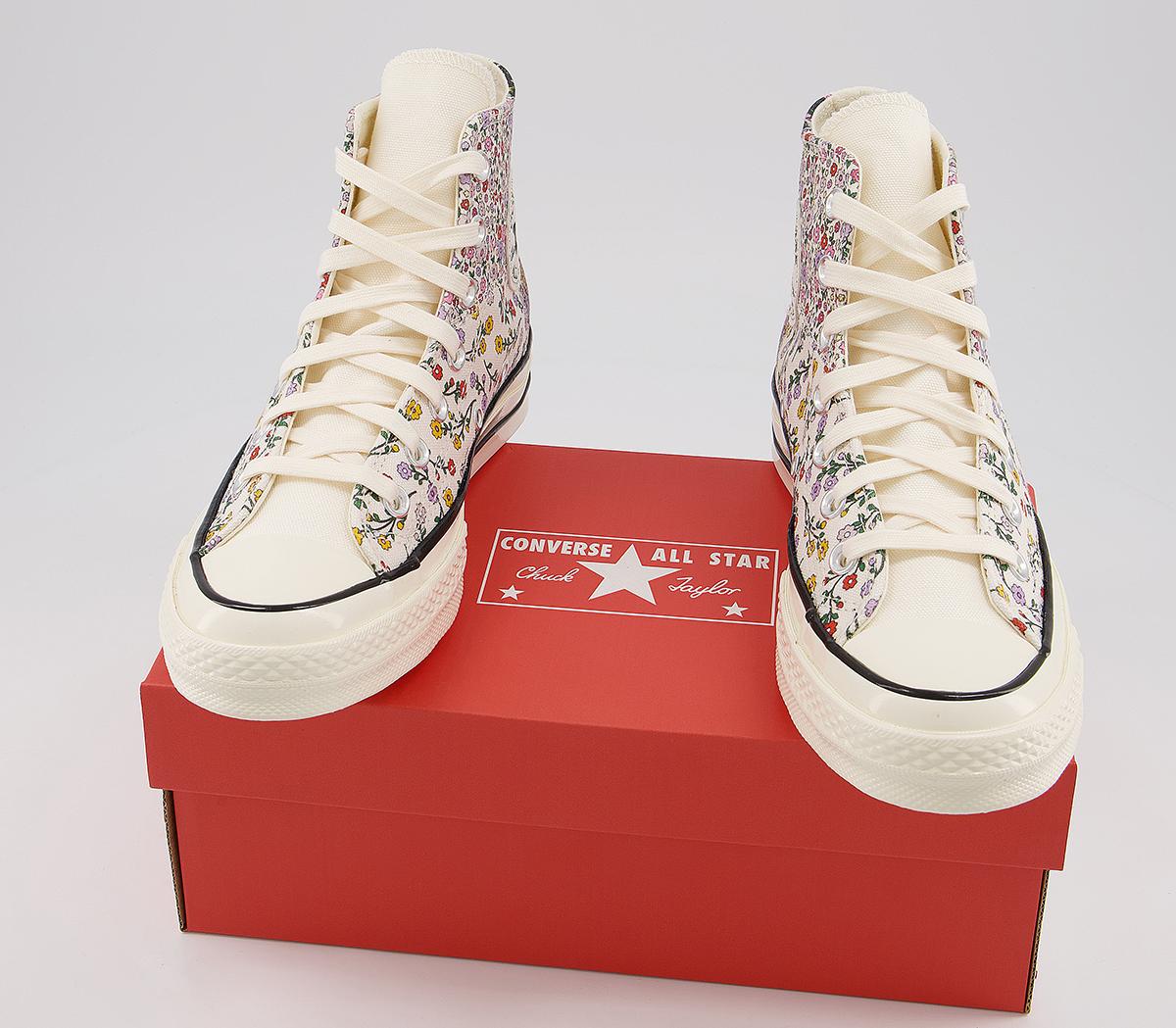 ConverseAll Star Hi 70s TrainersEgret Multi Black Floral Exclusive
