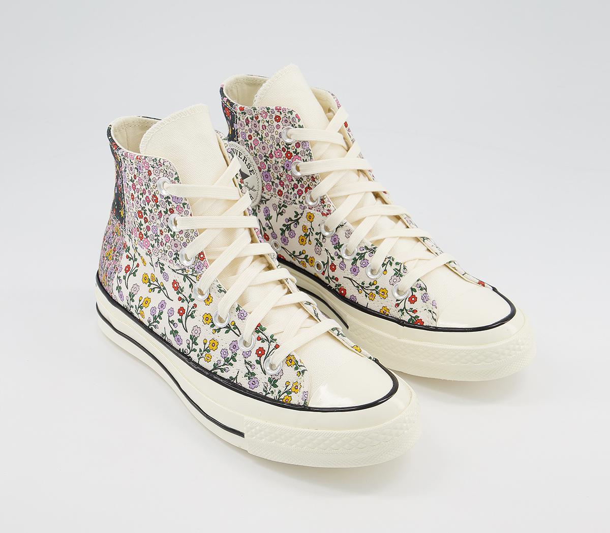 ConverseAll Star Hi 70s TrainersEgret Multi Black Floral Exclusive