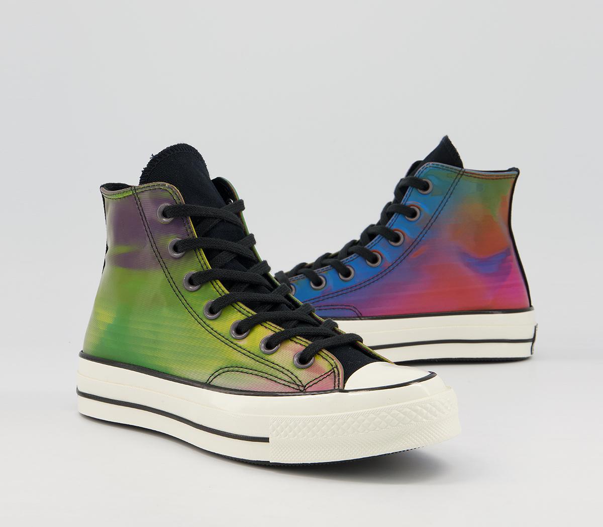 converse all star hi trainers black white lenticular exclusive