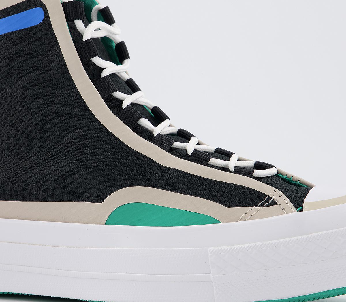 Converse All Star Hi 70s Trainers Converse All Star Hi 70s Trainers Black String Digital Blue Gl