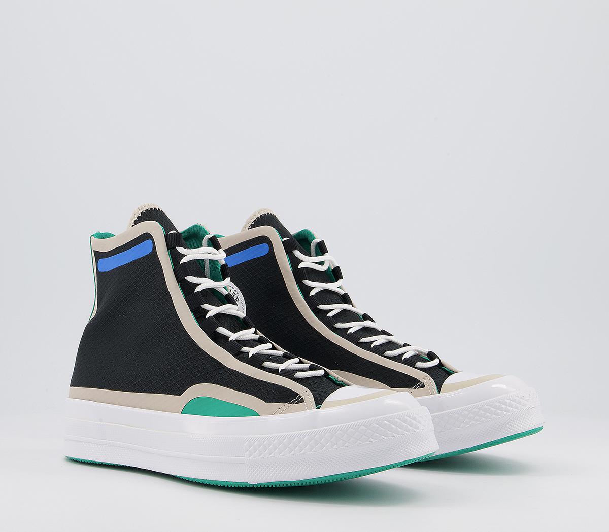 Converse All Star Hi 70s Trainers Converse All Star Hi 70s Trainers Black String Digital Blue Gl