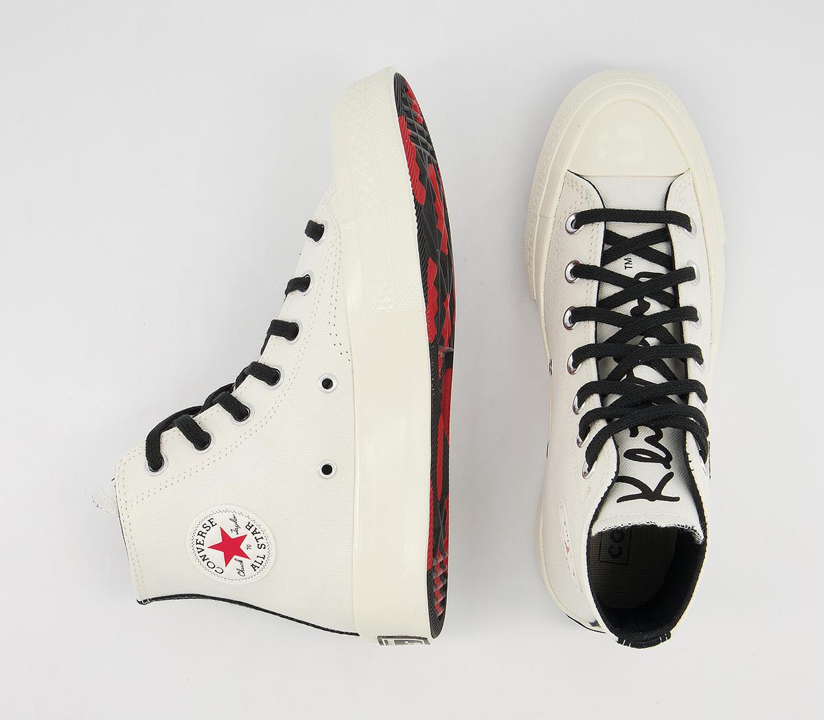Converse All Star Hi 70s Trainers Converse All Star Hi 70s Trainers Keith Haring Egret Black Red