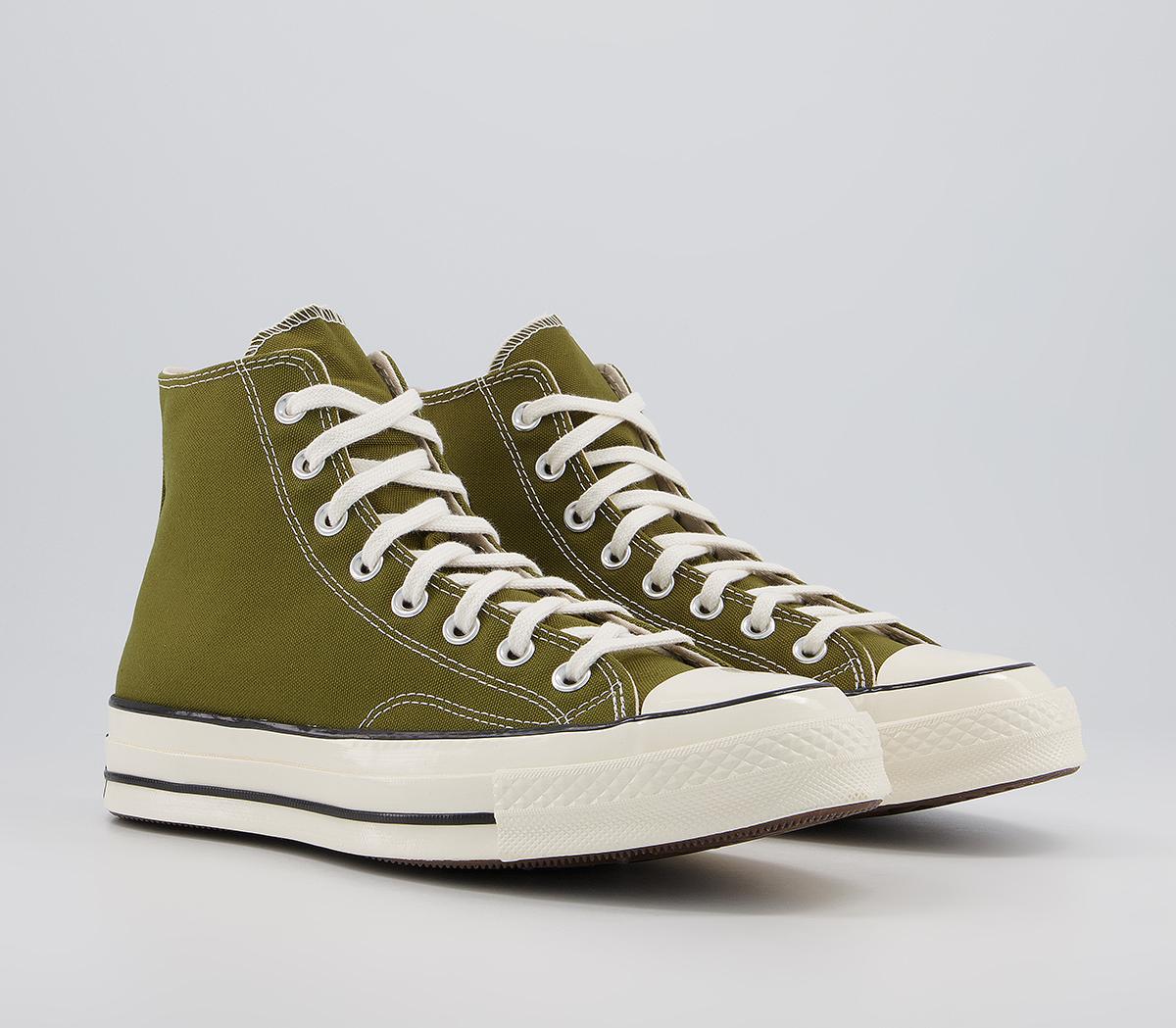 Converse All Star Hi 70s Trainers Converse All Star Hi 70s Trainers Dark Moss Egret Black