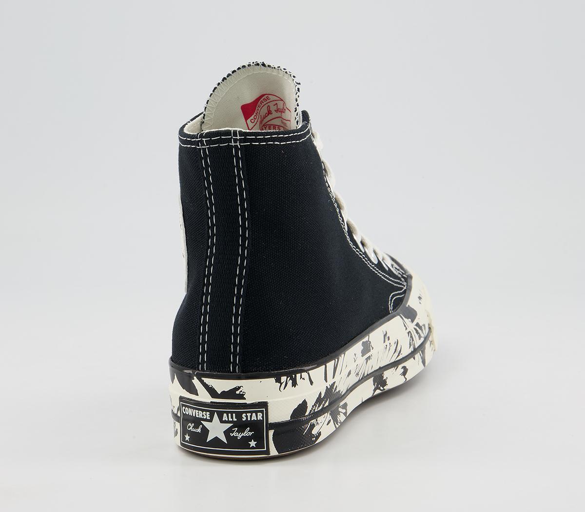 Converse All Star Hi 70s Trainers Converse All Star Hi 70s Trainers Black Egret Egret Floral