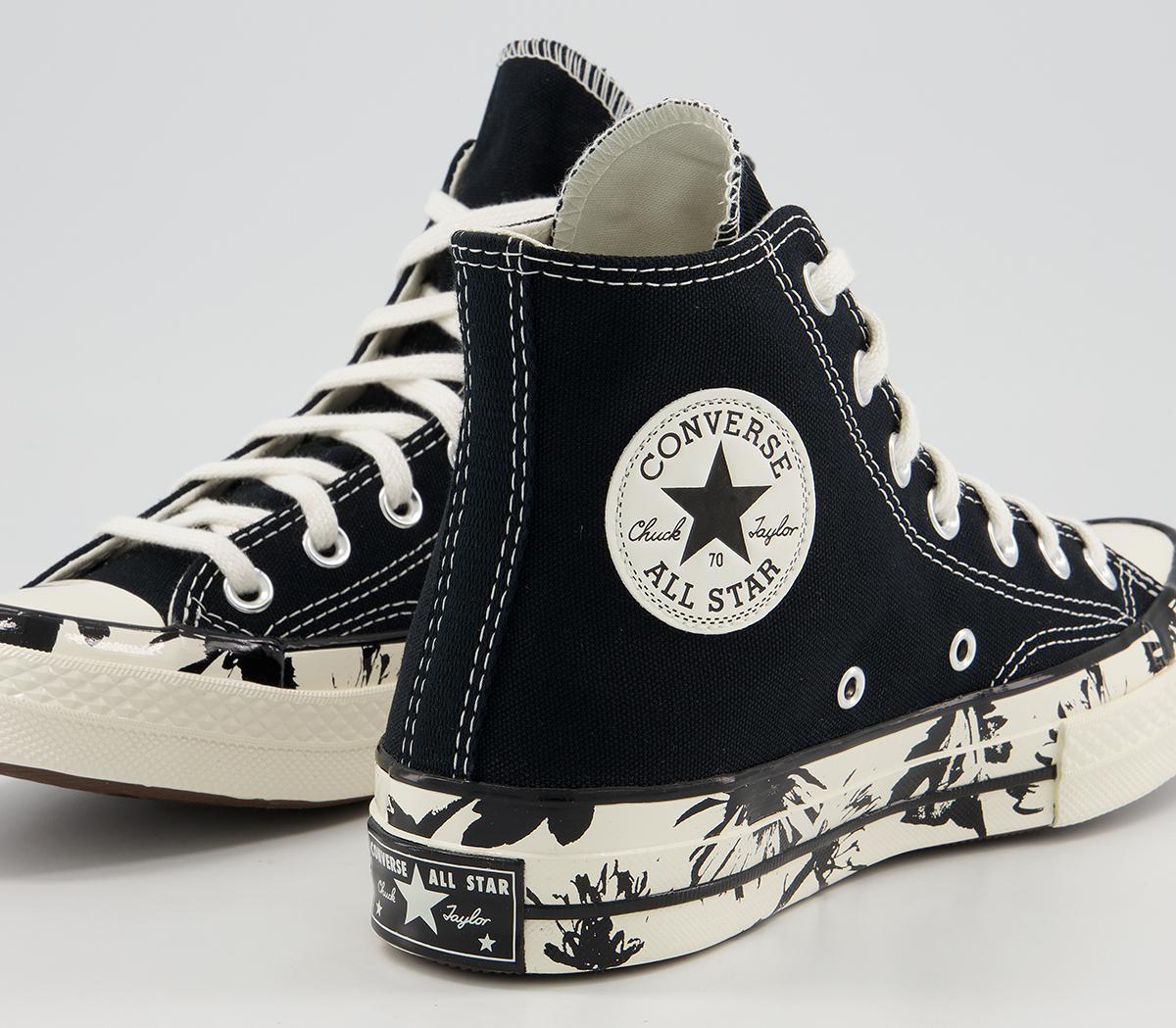 Converse All Star Hi 70s Trainers Converse All Star Hi 70s Trainers Black Egret Egret Floral