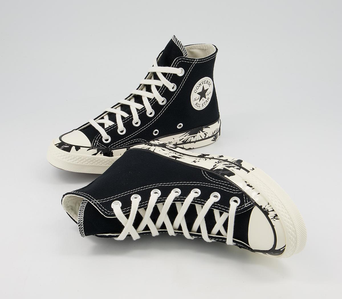 Converse All Star Hi 70s Trainers Converse All Star Hi 70s Trainers Black Egret Egret Floral