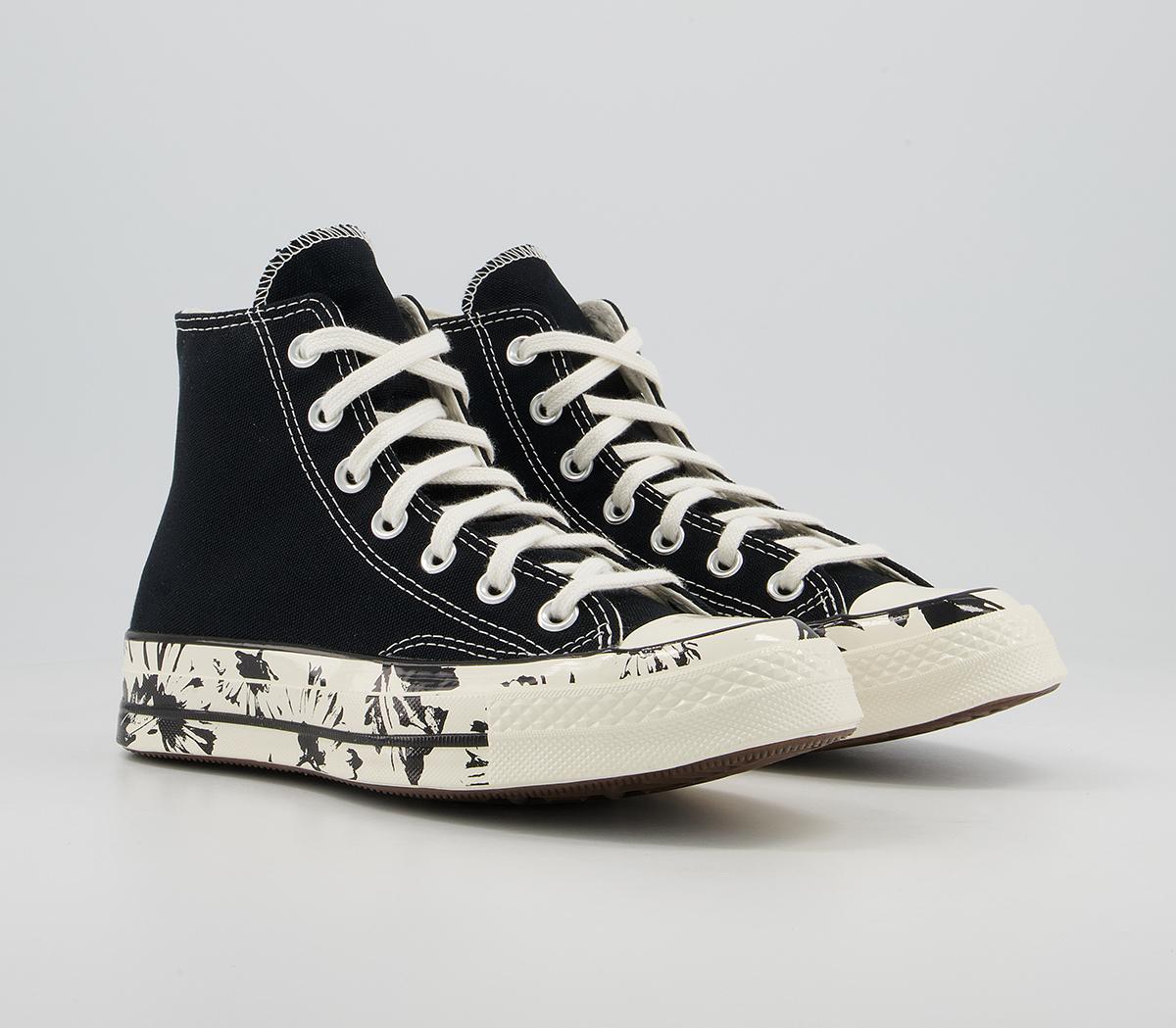 Converse All Star Hi 70s Trainers Converse All Star Hi 70s Trainers Black Egret Egret Floral