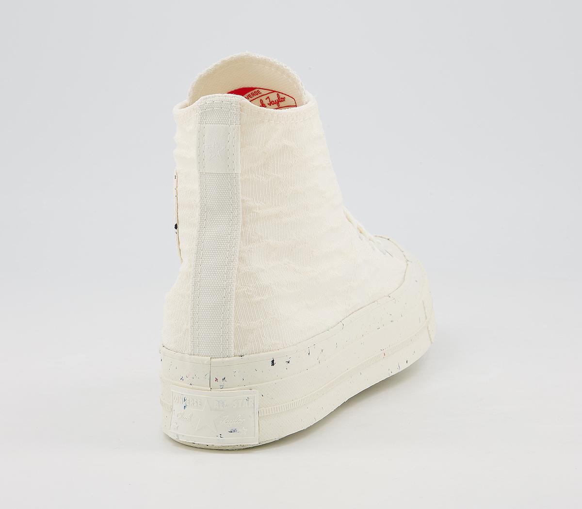 Converse All Star Hi 70s Trainers Converse All Star Hi 70s Trainers Hybrid Texture Egret Egret Egret