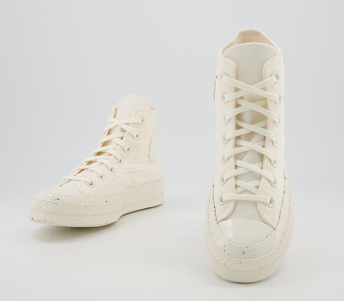 Converse All Star Hi 70s Trainers Hybrid Texture Egret Egret Egret ...