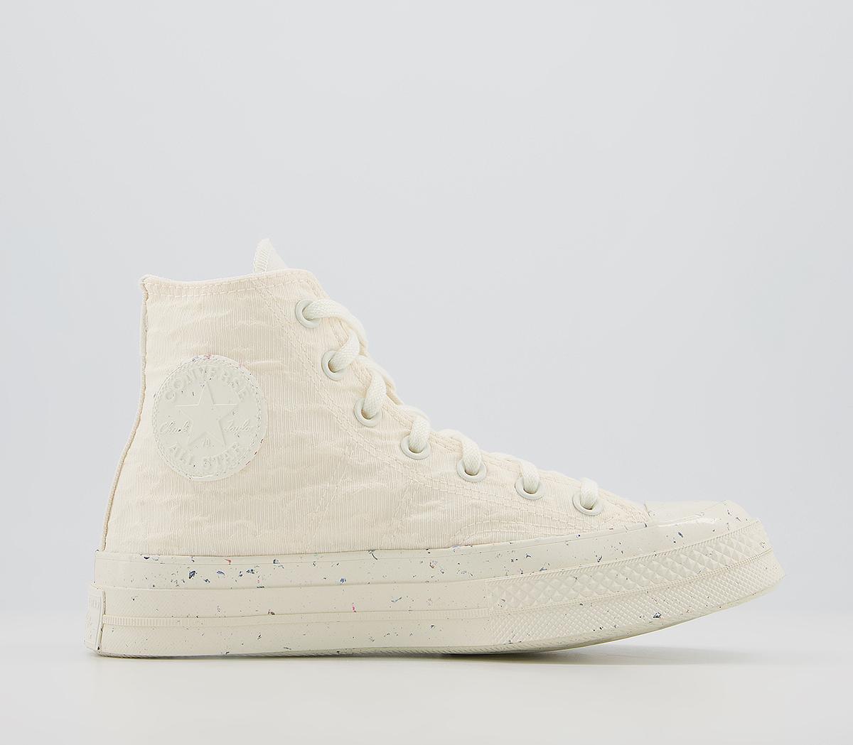 Converse All Star Hi 70s Trainers Converse All Star Hi 70s Trainers Hybrid Texture Egret Egret Egret