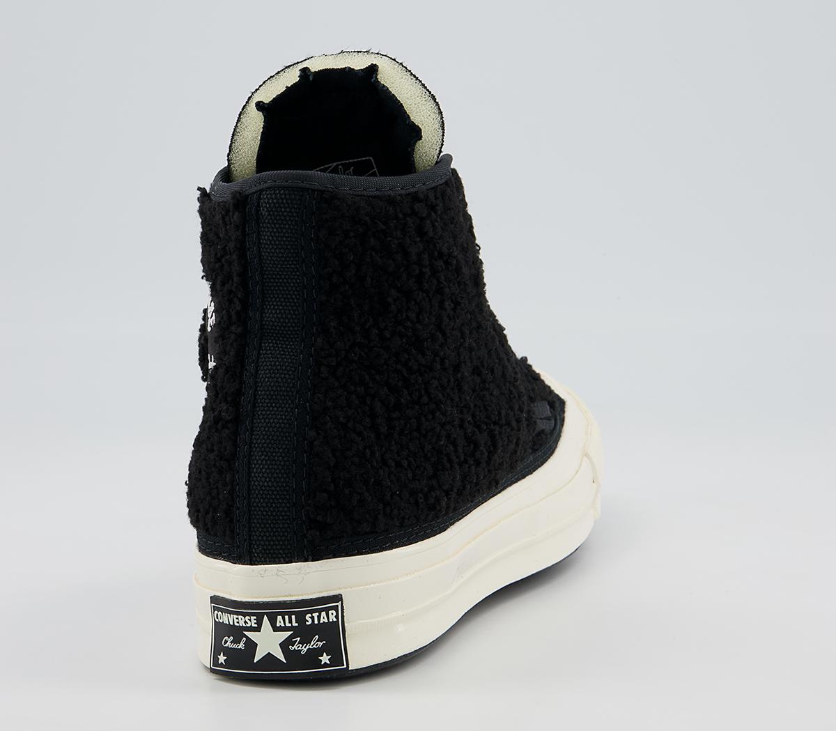 Converse All Star Hi 70s Trainers Converse All Star Hi 70s Trainers Sherpa Black Black Egret