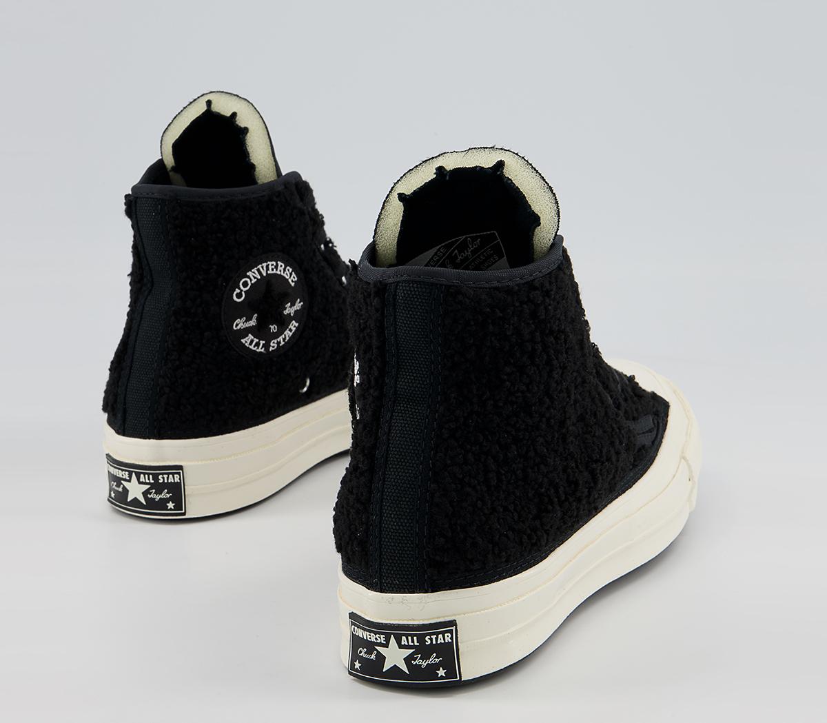 Converse All Star Hi 70s Trainers Converse All Star Hi 70s Trainers Sherpa Black Black Egret
