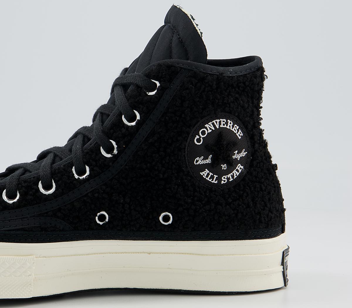 Converse All Star Hi 70s Trainers Converse All Star Hi 70s Trainers Sherpa Black Black Egret