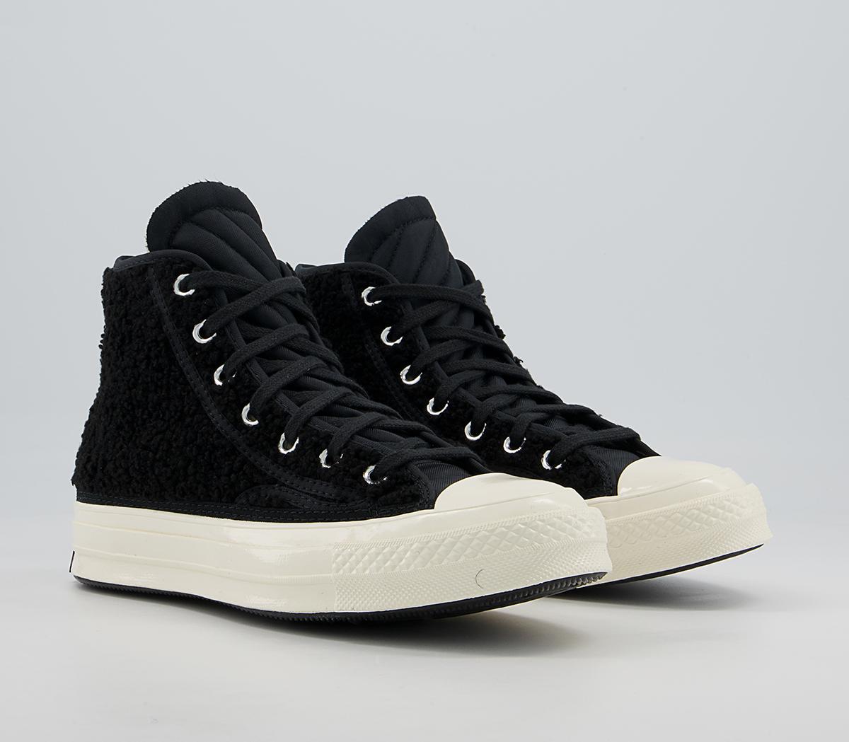 Converse All Star Hi 70s Trainers Converse All Star Hi 70s Trainers Sherpa Black Black Egret