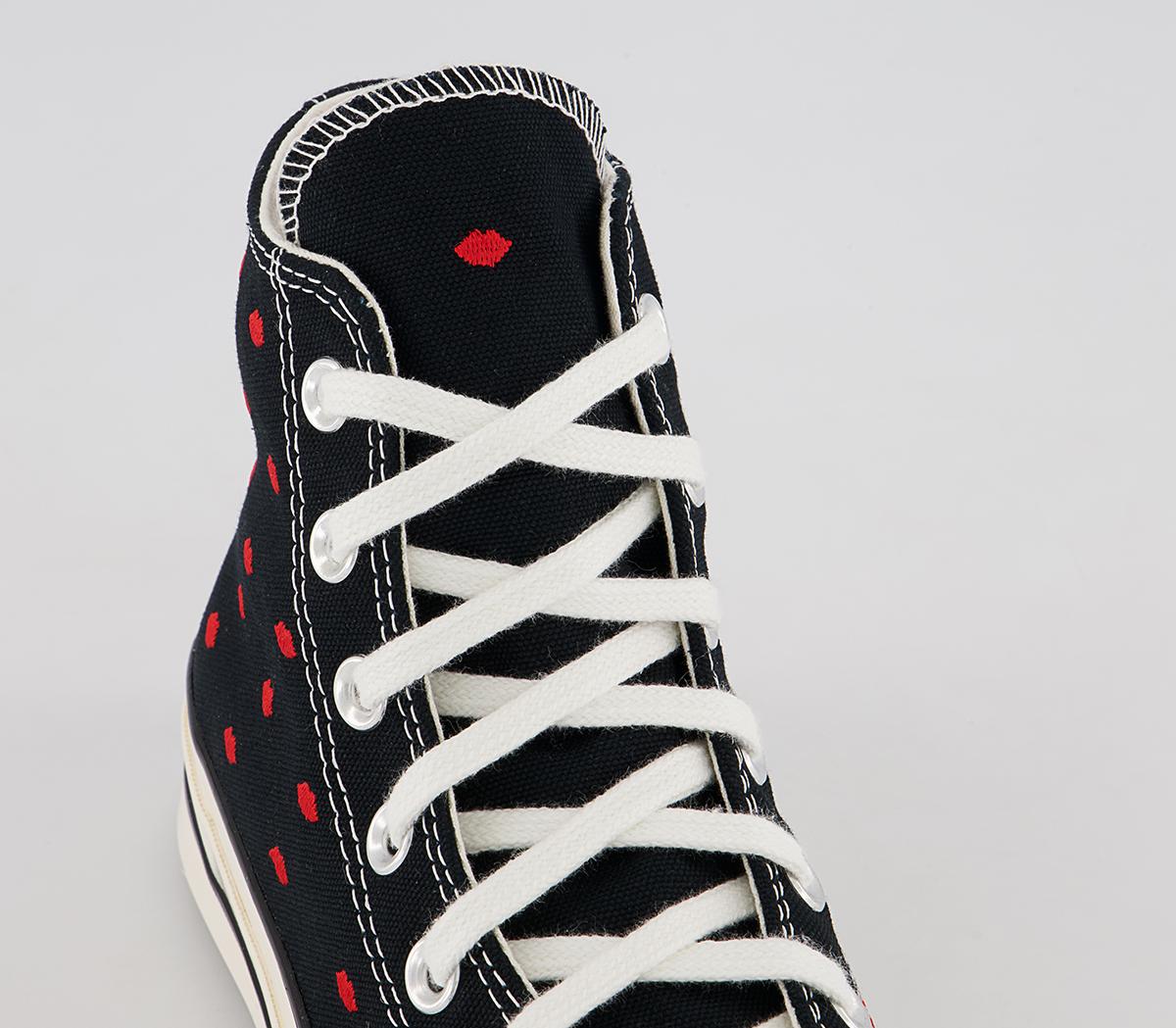 Converse All Star Hi 70s Trainers Converse All Star Hi 70s Trainers Black University Red Egret
