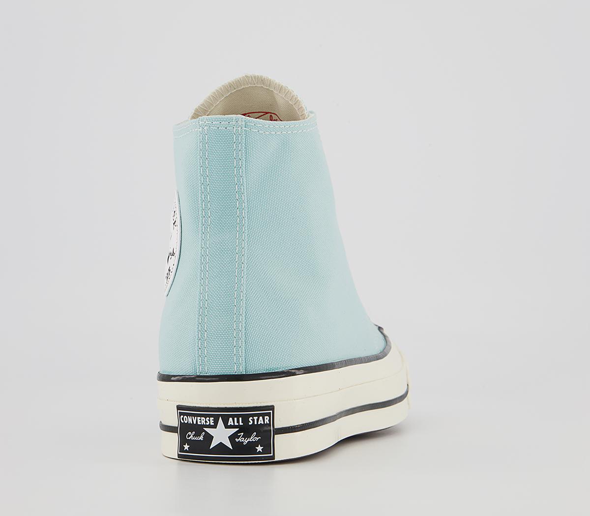 Converse All Star Hi 70s Platform Trainers Converse All Star Hi 70s Platform Trainers Soft Juniper Egret Black