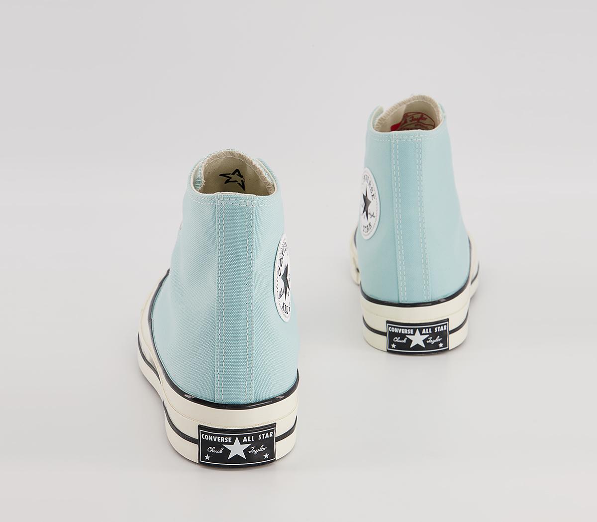 Converse All Star Hi 70s Platform Trainers Converse All Star Hi 70s Platform Trainers Soft Juniper Egret Black