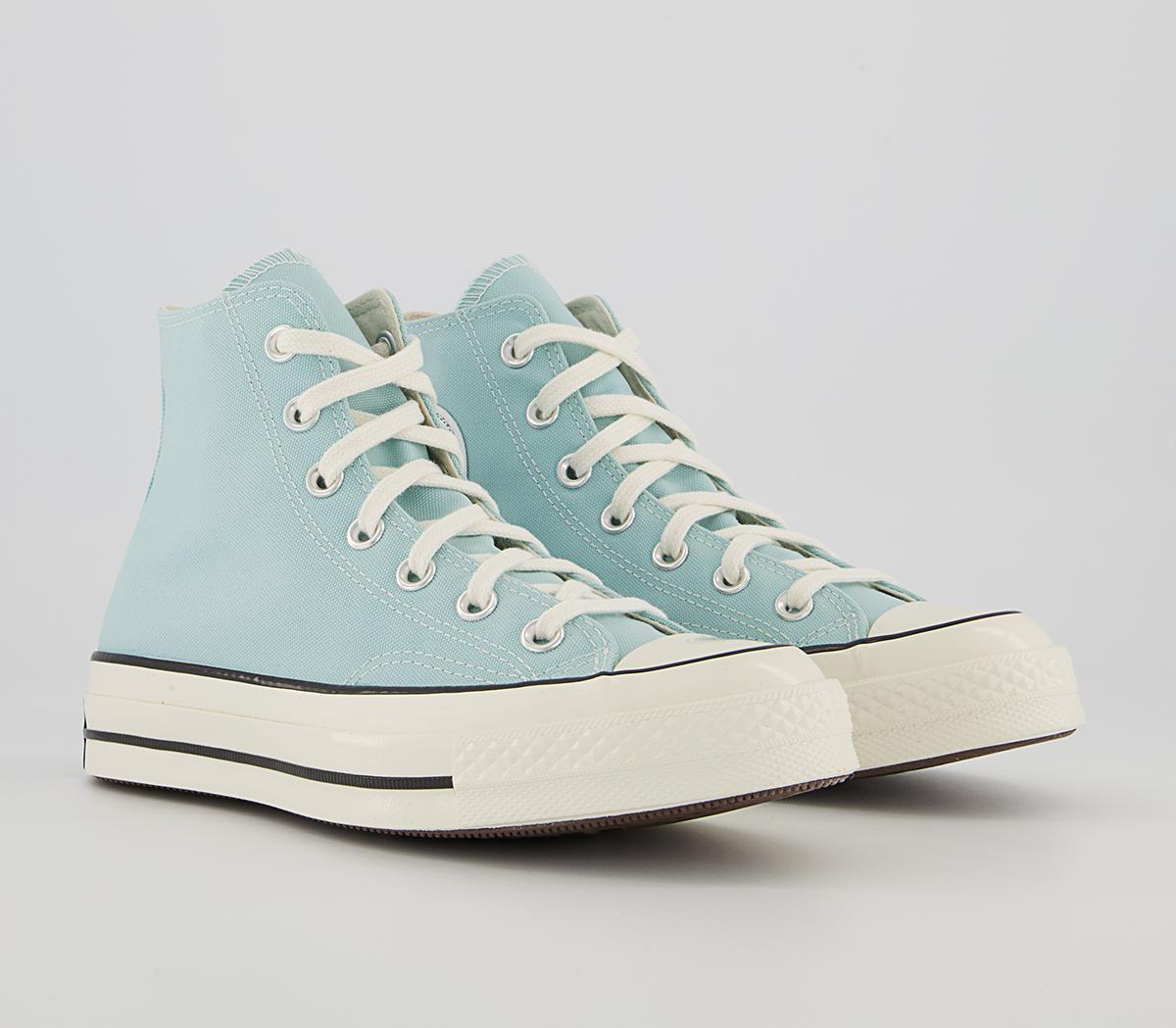 Converse All Star Hi 70s Platform Trainers Converse All Star Hi 70s Platform Trainers Soft Juniper Egret Black