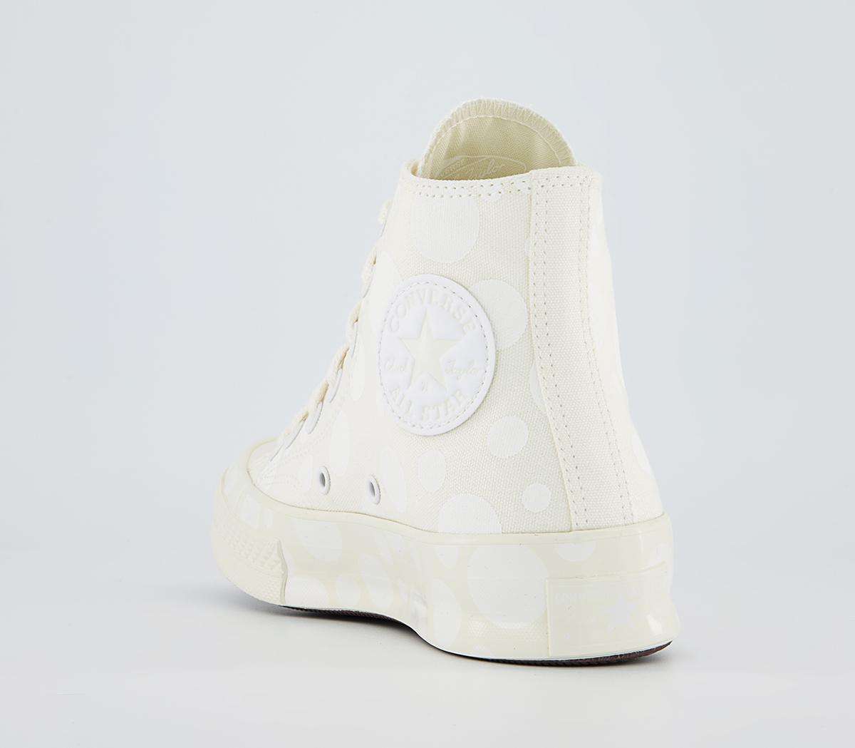 Converse All Star Hi 70s Trainers Converse All Star Hi 70s Trainers Egret Polka Dot