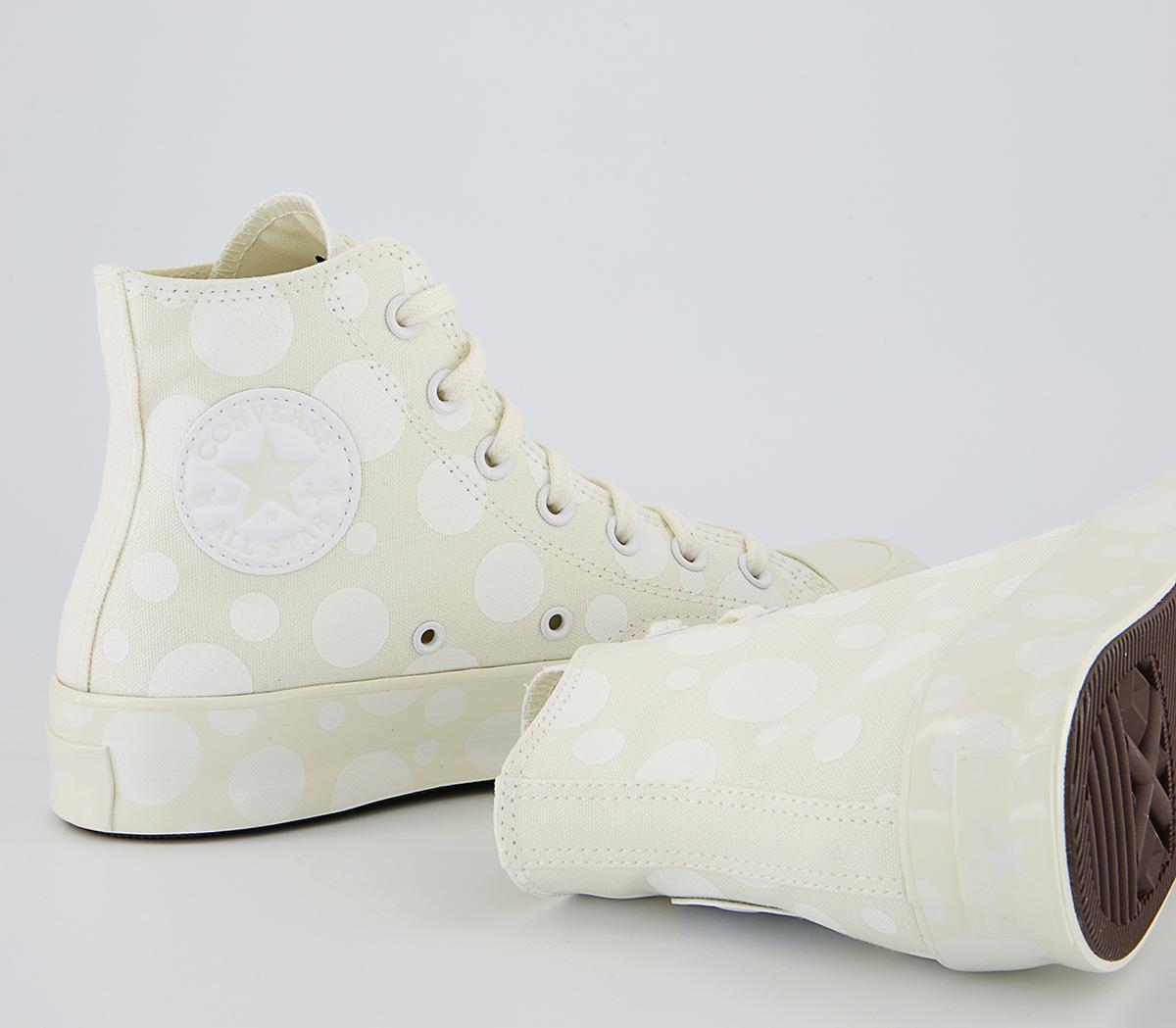 Converse All Star Hi 70s Trainers Converse All Star Hi 70s Trainers Egret Polka Dot
