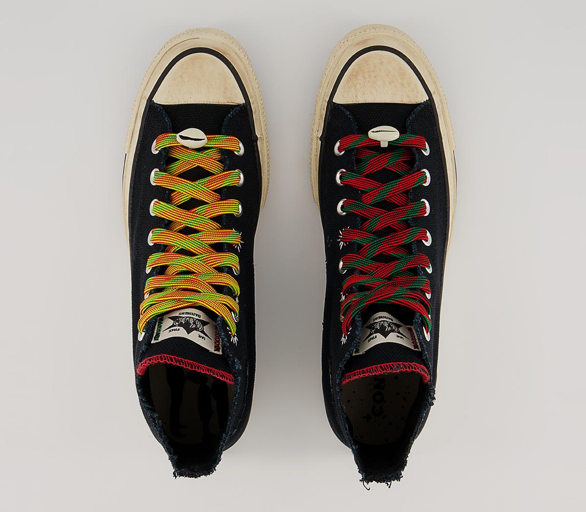 Converse All Star Hi 70s Trainers Converse All Star Hi 70s Trainers Barriers Black Fiery Red