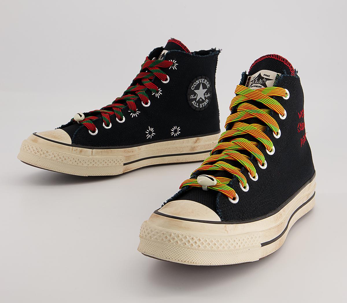 Converse All Star Hi 70s Trainers Converse All Star Hi 70s Trainers Barriers Black Fiery Red