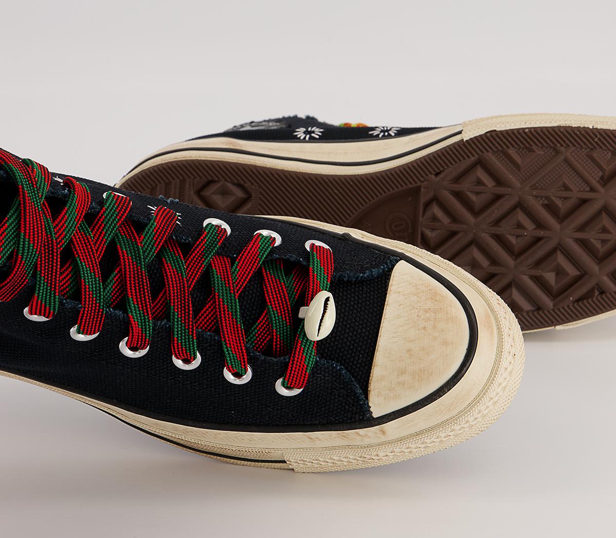 Converse All Star Hi 70s Trainers Converse All Star Hi 70s Trainers Barriers Black Fiery Red