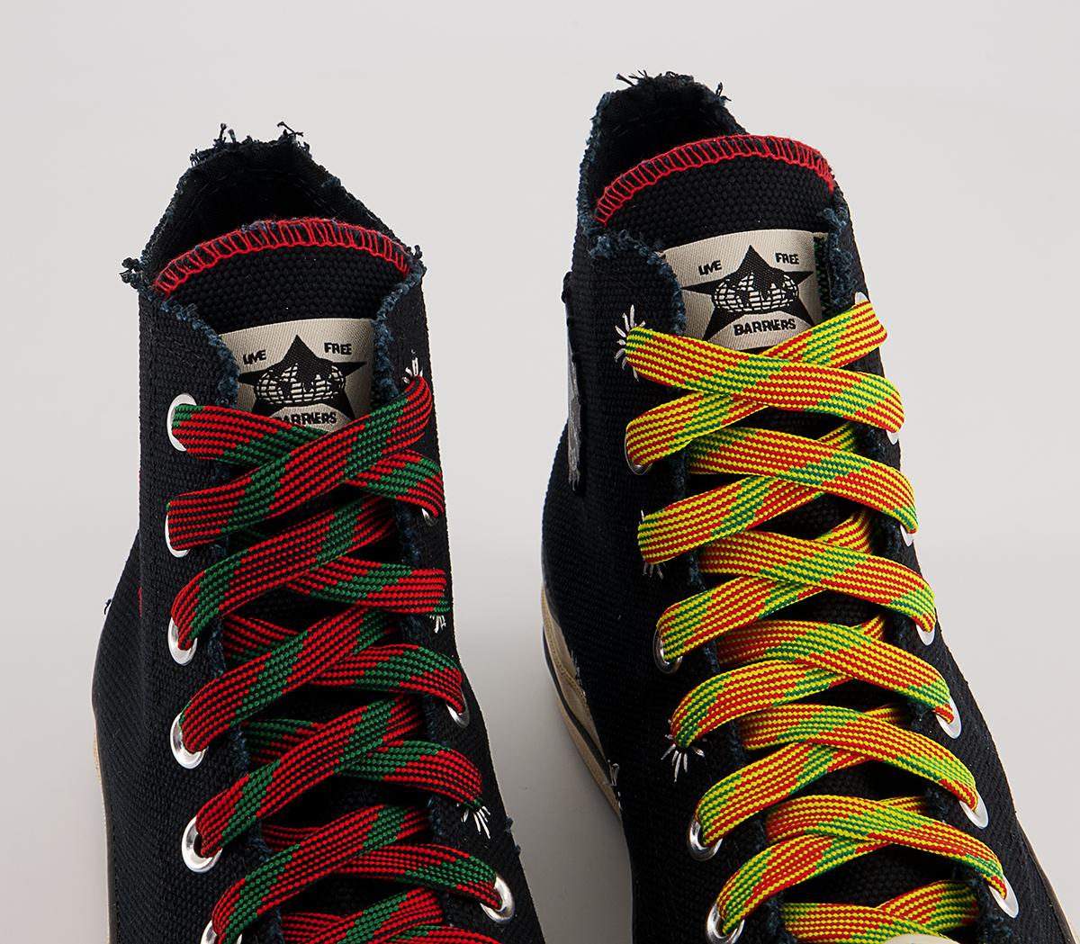 Converse All Star Hi 70s Trainers Converse All Star Hi 70s Trainers Barriers Black Fiery Red