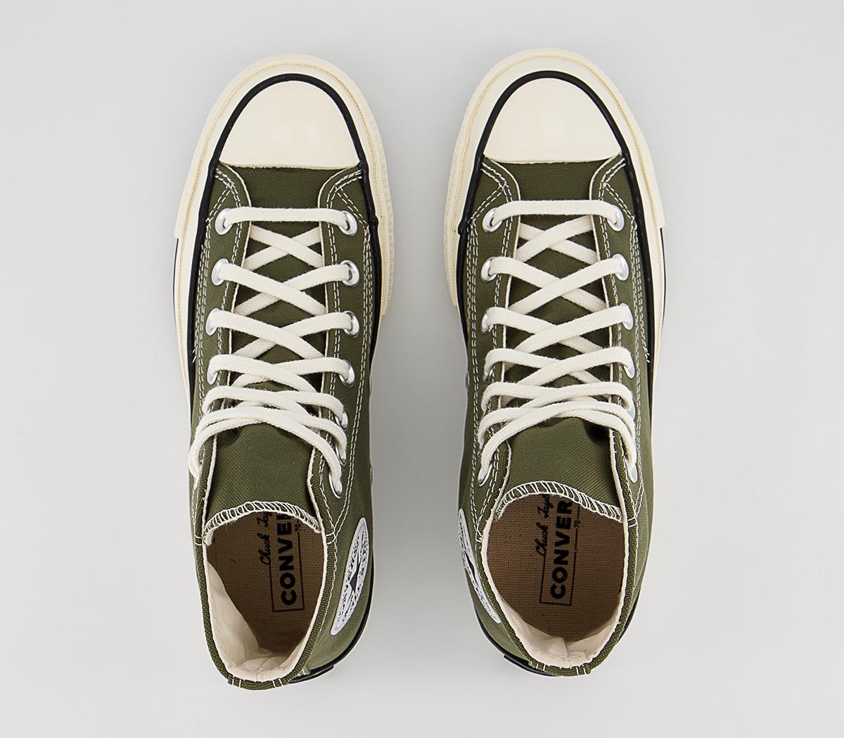Converse All Star Hi 70s Trainers Converse All Star Hi 70s Trainers Utility Egret Black