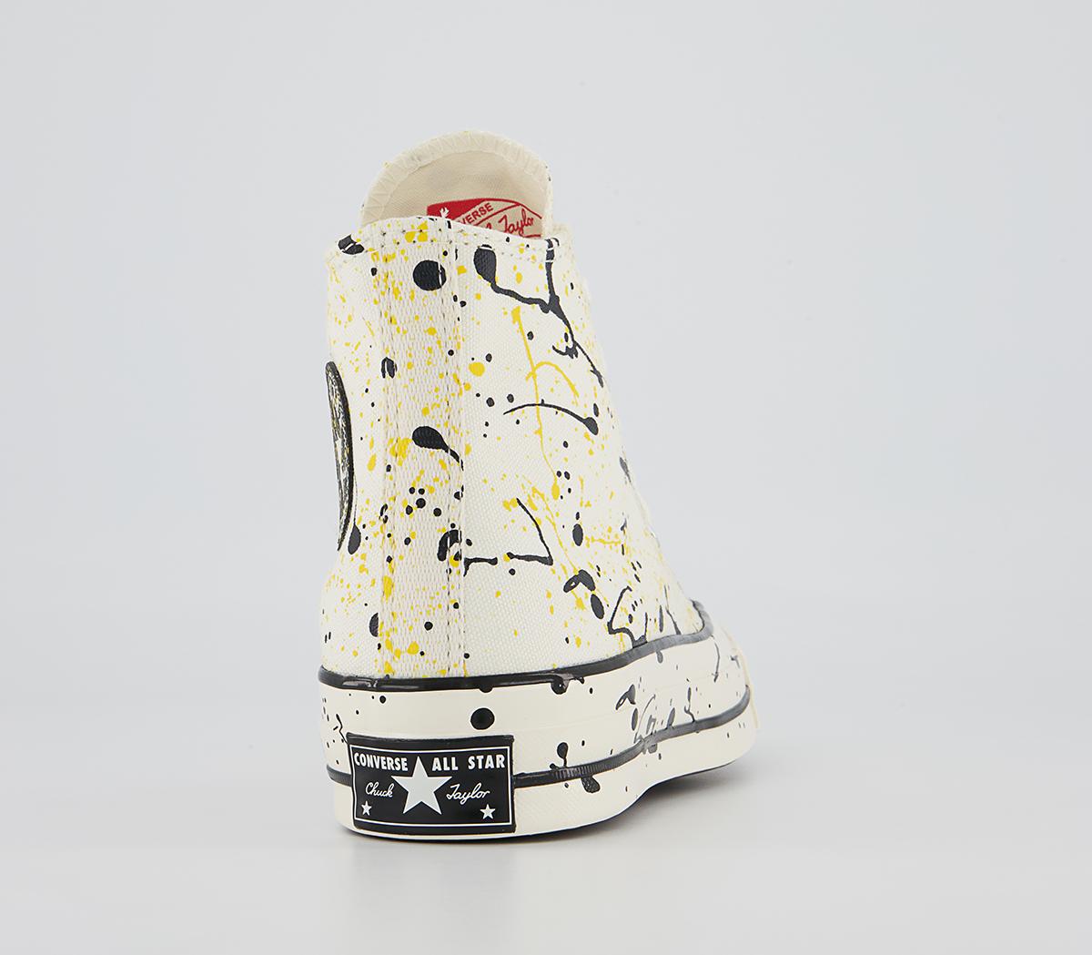 Converse All Star Hi 70s Trainers Converse All Star Hi 70s Trainers Egret Black Paint