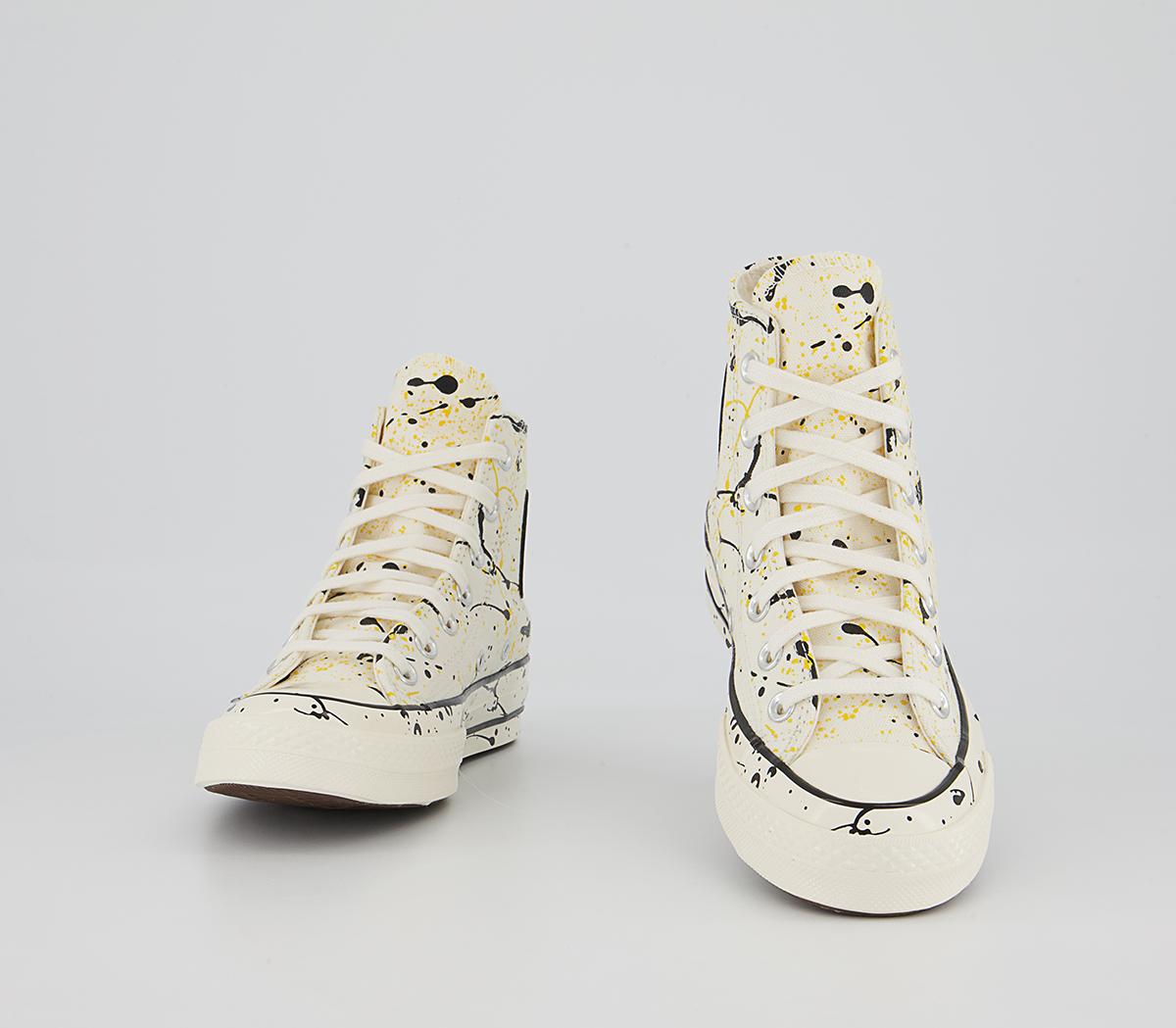 Converse All Star Hi 70s Trainers Converse All Star Hi 70s Trainers Egret Black Paint