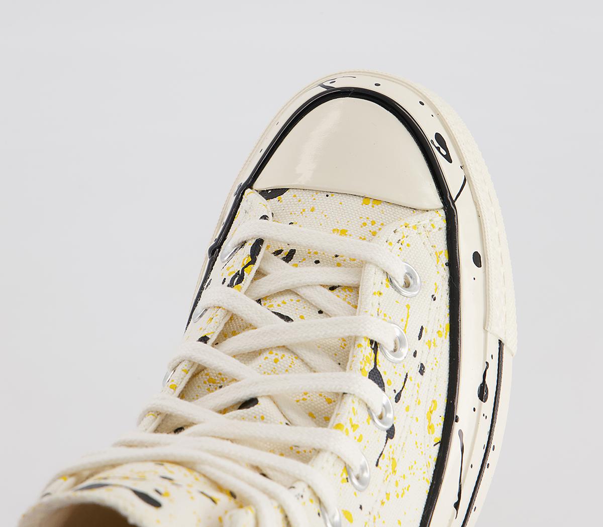 Converse All Star Hi 70s Trainers Converse All Star Hi 70s Trainers Egret Black Paint