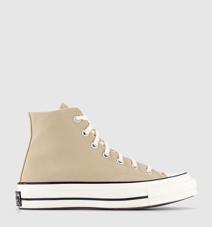 Converse All Star Chuck 70 Hi Trainers Oatmilk Egret Black