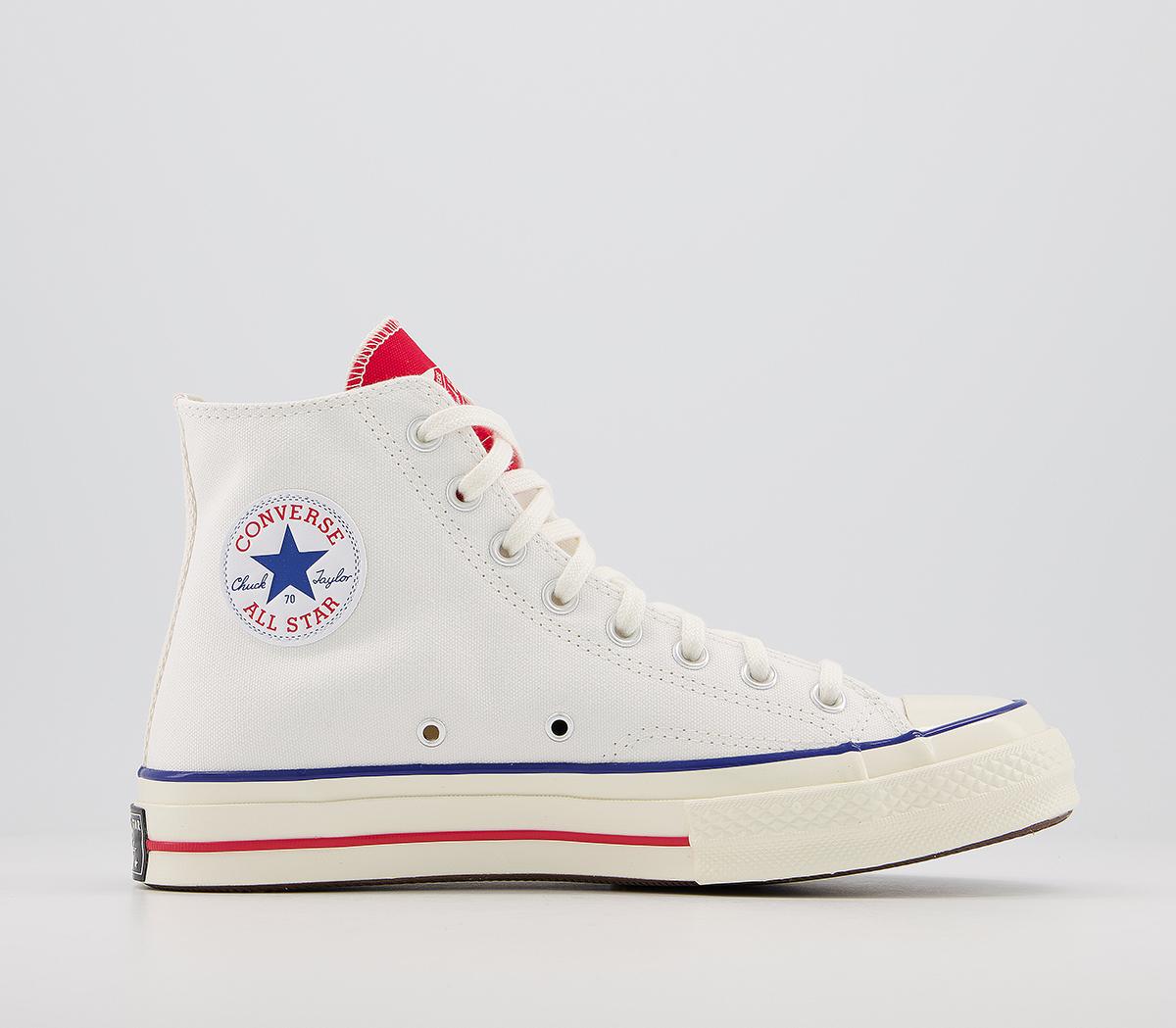 ConverseAll Star Hi 70s TrainersWhite University Red Egret Twisted Tongue