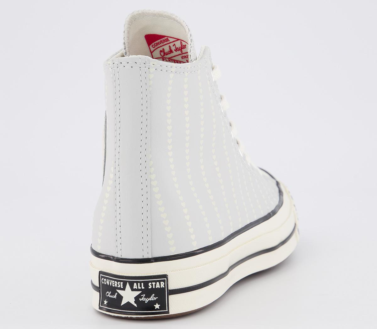ConverseAll Star Hi 70s TrainersAntique White Egret Black