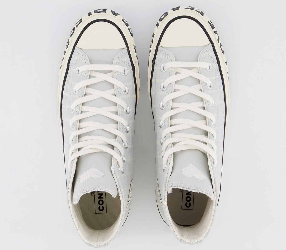 ConverseAll Star Hi 70s TrainersAntique White Egret Black