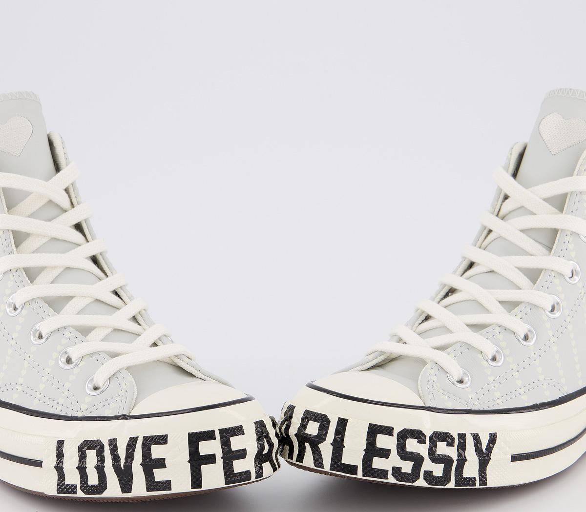 ConverseAll Star Hi 70s TrainersAntique White Egret Black