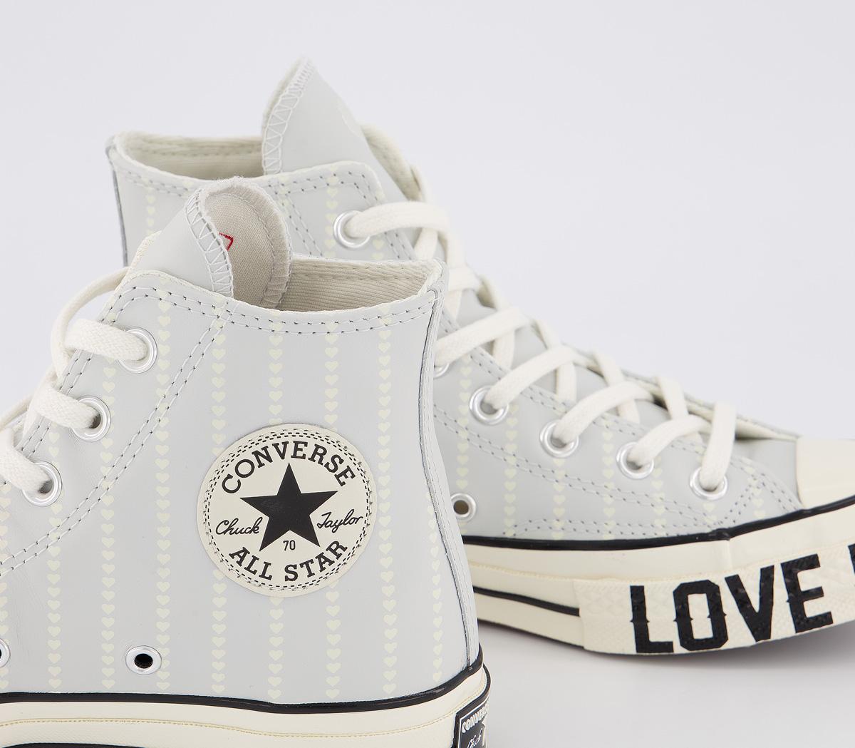 ConverseAll Star Hi 70s TrainersAntique White Egret Black