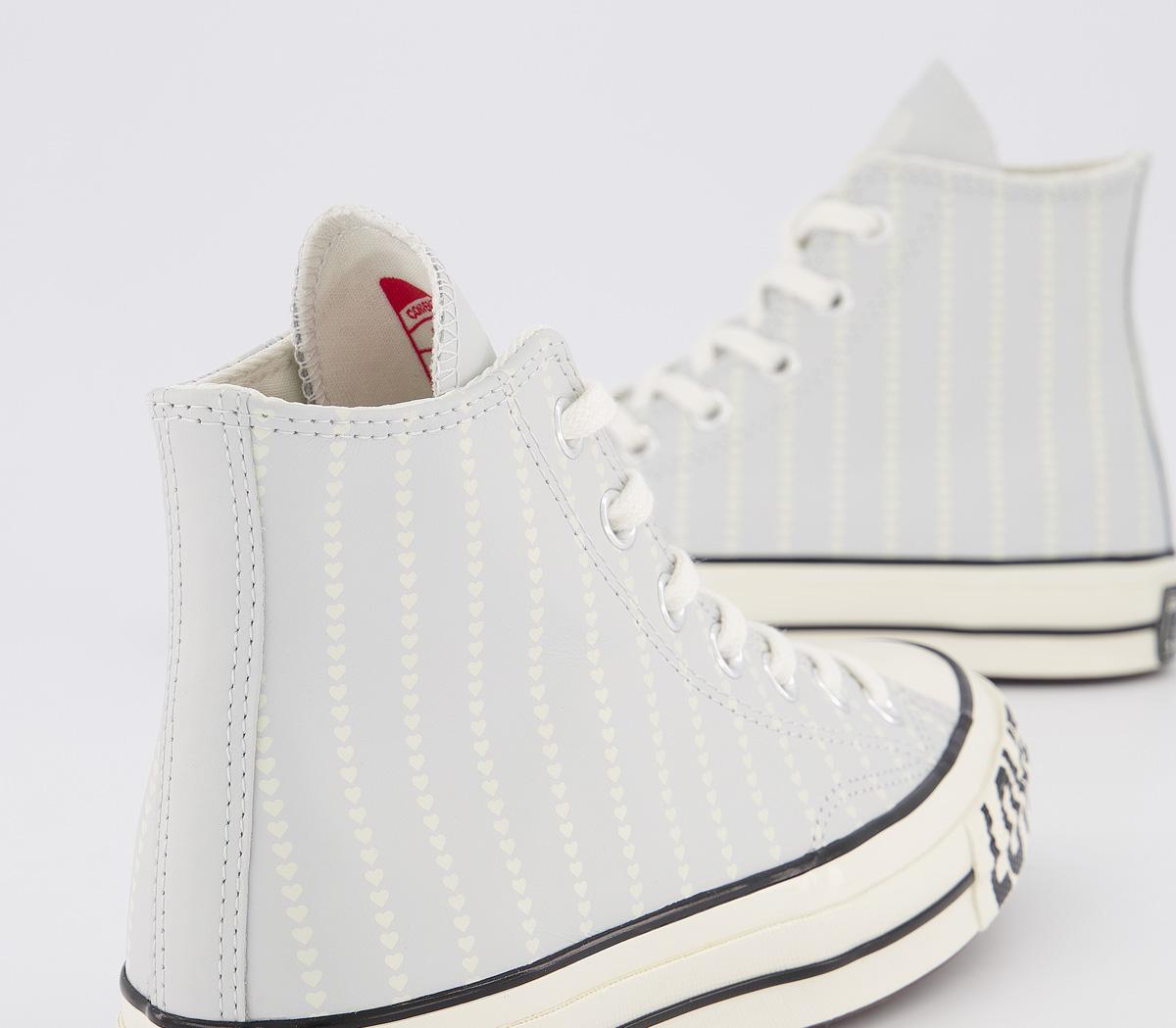 ConverseAll Star Hi 70s TrainersAntique White Egret Black