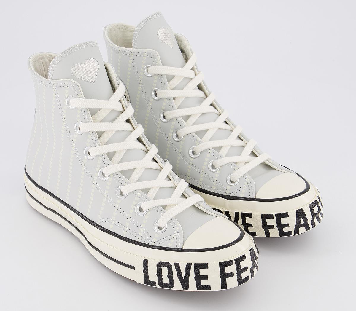 ConverseAll Star Hi 70s TrainersAntique White Egret Black