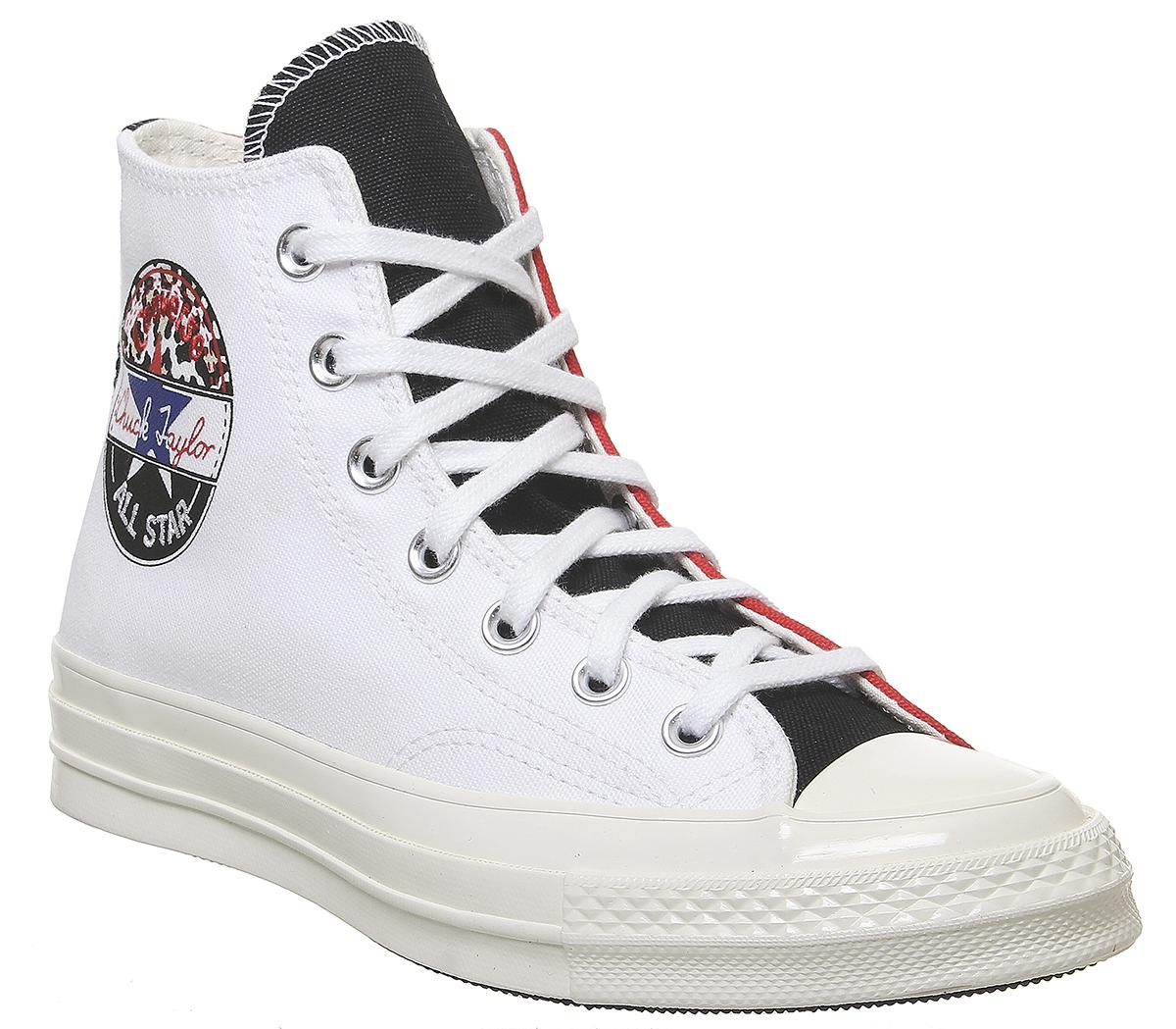 converse white university red black