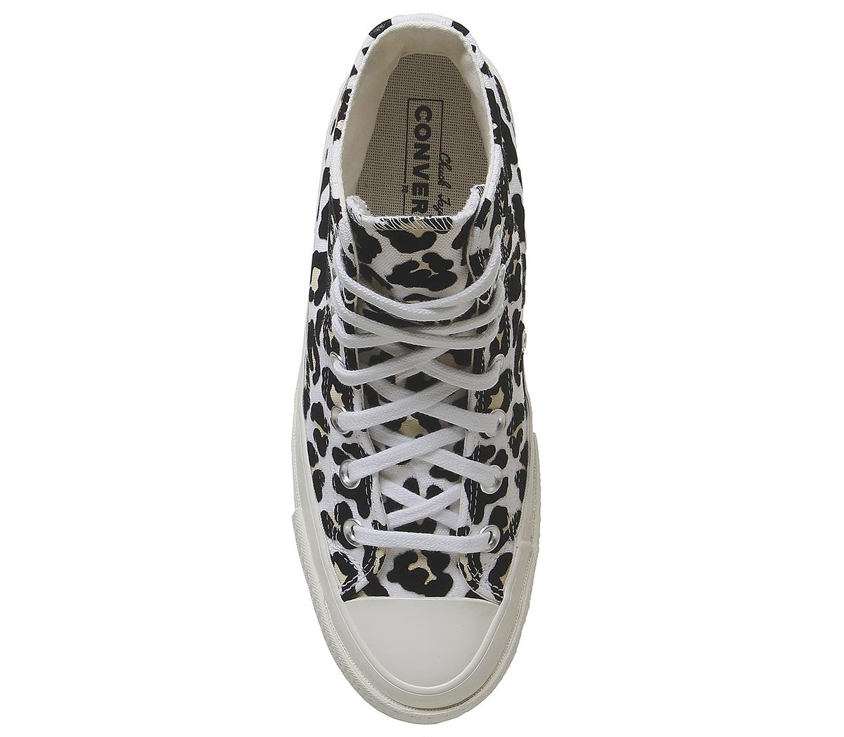 Converse All Star Hi 70s Trainers Converse All Star Hi 70s Trainers White Black Desert Ore Leopard