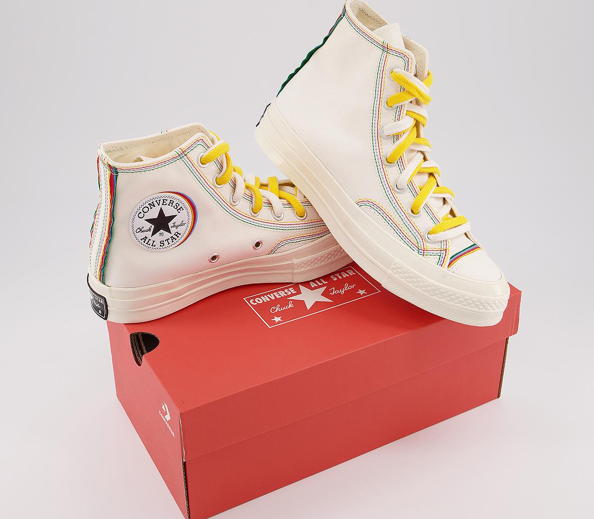 Converse All Star Hi 70 S Trainers Egret Multi White Layers